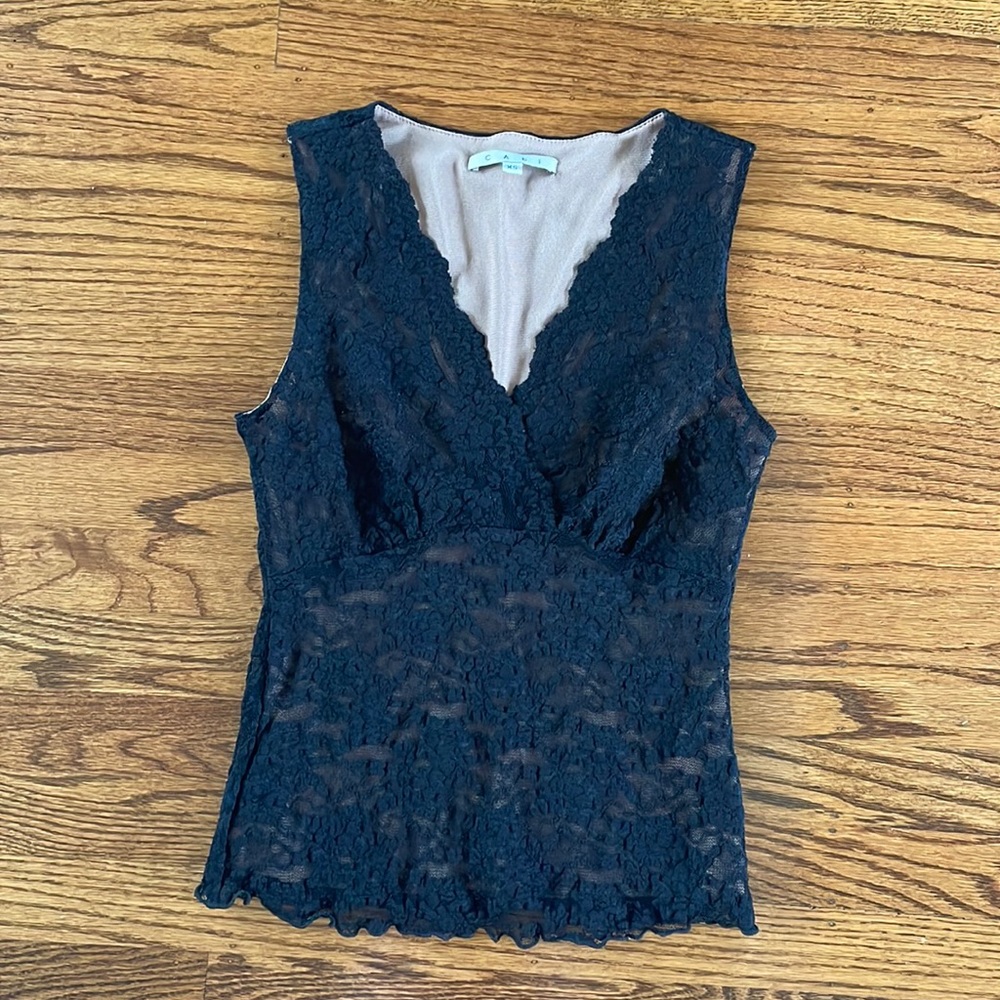 Black lace tank top
